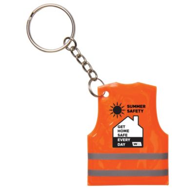 Reflective Safety Vest Keytag - Summer Safety
