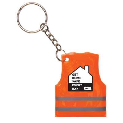 Reflective Safety Vest Keytag - Get Home Safe
