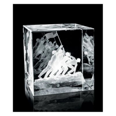 Crystal Medium Cube - 3 in. - Emerging Leaders