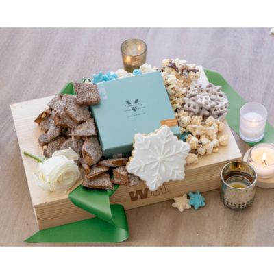 Falling Snow Delights Medium Crate