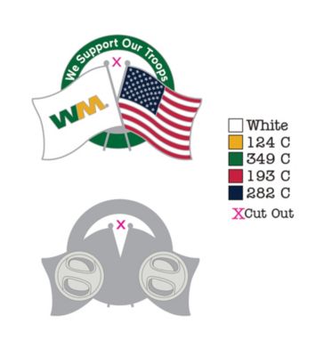 Lapel Pin - Support Our Troops USA