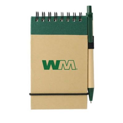 FSC Mix Recycled Jotter with Pen - 5 in. x 3 in.