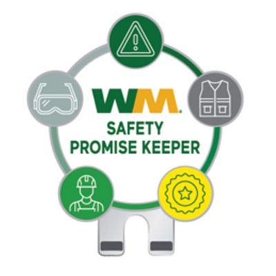 Lapel Pin with Hat Clip Backing - WM Safety Promise Keeper