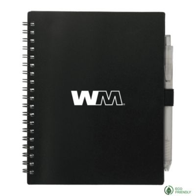 FSC Recycled Spiral Notebook with rPET Pen - 5.5 in. x 7 in. - SURESHIP