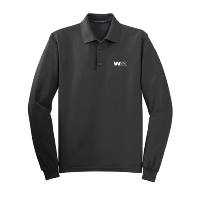 Port Authority Tall Silk Touch Long Sleeve Polo Shirt