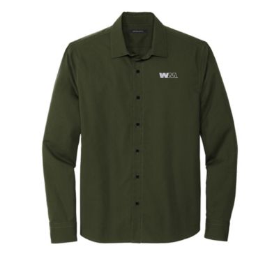 MERCER and METTLE Long Sleeve Stretch Woven Shirt