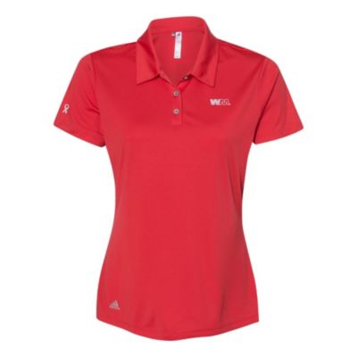 Adidas Ladies Performance Polo Shirt - Go Red Day