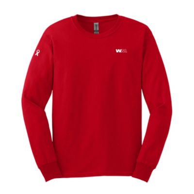 Gildan Adult Ultra Cotton Long-Sleeve T-Shirt - Embroidery - Go Red Day