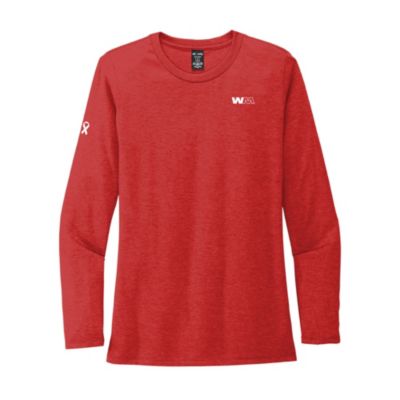 Ladies Allmade Tri-Blend Long Sleeve T-Shirt - Go Red Day