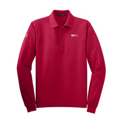 Port and Company Silk Touch Long Sleeve Polo - Go Red Day