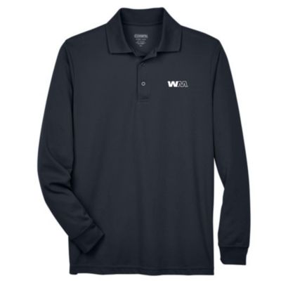 Core 365 Pinnacle Performance Long-Sleeve Pique Polo Shirt