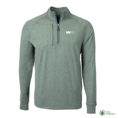 Cutter & Buck Adapt Eco Knit Heather Recycled Quarter Zip Pullover