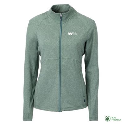 Cutter & Buck Ladies Adapt Eco Knit Heather Recycled Full Zip Jacket