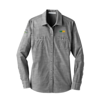 Ladies Port Authority Slub Chambray Shirt - Get Home Safe