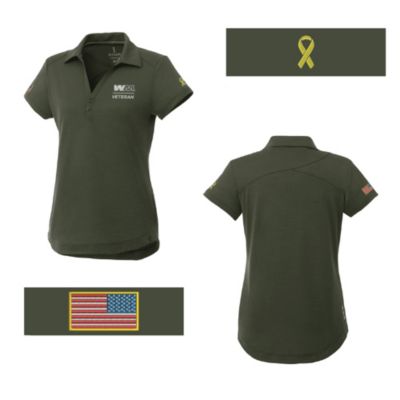 Ladies Amos Short Sleeve Polo Shirt - Veteran