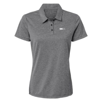 Ladies Adidas Heathered Polo Shirt