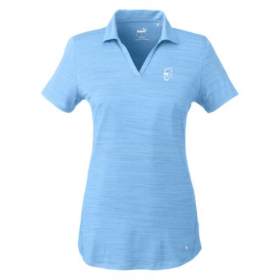 Ladies Puma Golf Cloudspun Free V-Neck Polo Shirt- WMPO