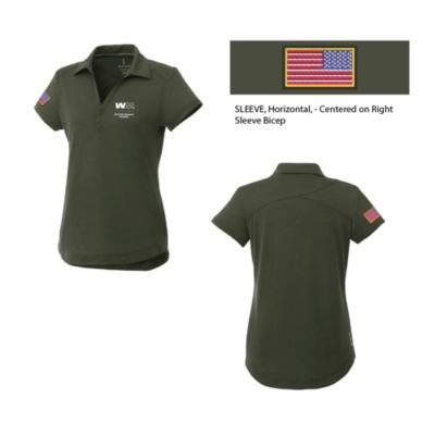 Ladies Amos Eco Short Sleeve Polo Shirt - Veteran