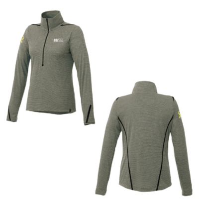 Ladies Dege Eco Knit Performance Half Zip Pullover - Honoring Veterans