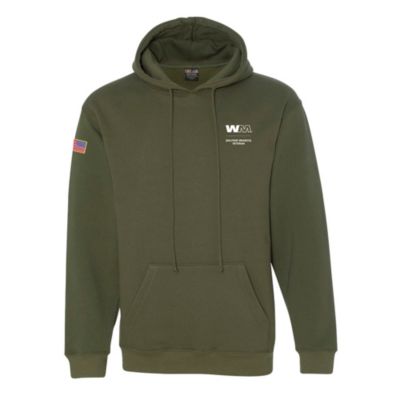 Bayside USA-Made Hooded Sweatshirt - Veteran