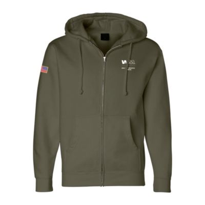 Independent Trading Co. Heavyweight Full-Zip Hooded Sweatshirt - Veteran