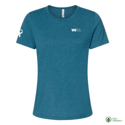 Ladies Bella Canvas Relaxed Fit Heather T-Shirt - Ovarian Cancer Awareness