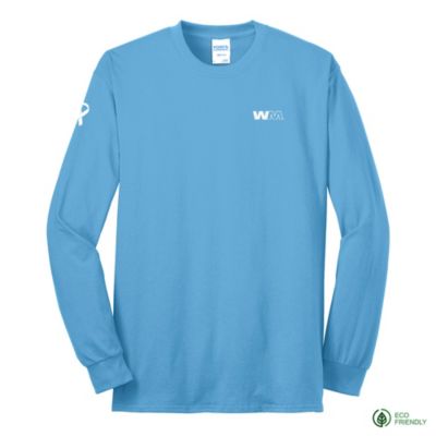 Port & Company Long Sleeve Core Blend T-Shirt - Prostate Cancer Awareness