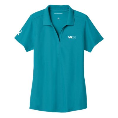 Ladies Port & Company EZPerformance Pique Polo Shirt - Ovarian Cancer Awareness