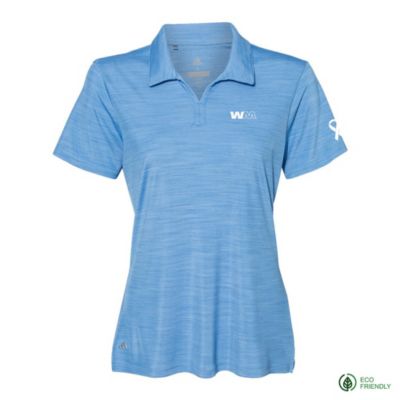 Ladies Adidas Melange Polo Shirt - Prostate Cancer Awareness