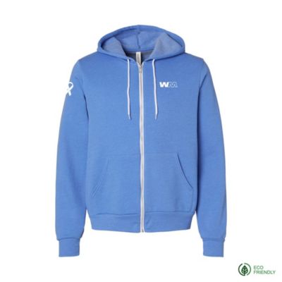 Bella Canvas Sponge Fleece Full-Zip Hoodie - Prostate Cancer Awareness