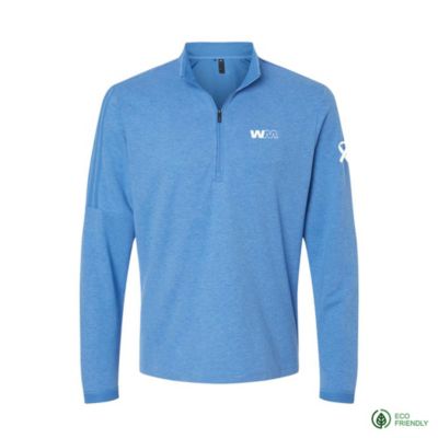 Adidas 3-Stripes Quarter Zip Sweater - Prostate Cancer Awareness