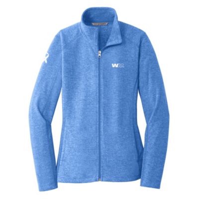 Ladies Port Authority Heather Microfleece Full Zip Jacket - Prostate Cancer Awareness