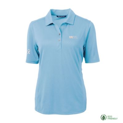 Ladies Cutter & Buck Virtue Eco Pique Recycled Polo Shirt - Prostate Cancer Awareness