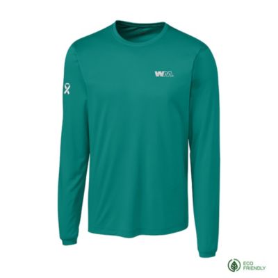 Clique Spin Eco Performance Long Sleeve T-Shirt - Ovarian Cancer Awareness