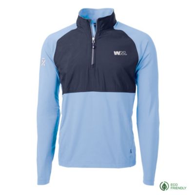 Cutter & Buck Adapt Eco Knit Hybrid Recycled Quarter Zip Pullover - Prostate Cancer Awareness