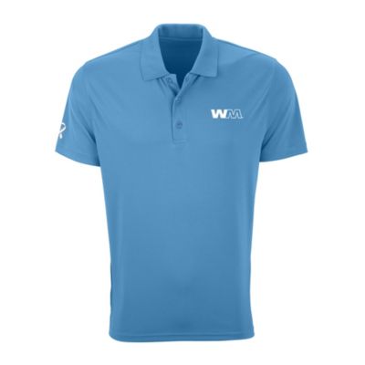 Vansport Omega Solid Mesh Tech Polo Shirt - Prostate Cancer Awareness