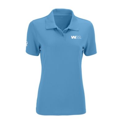 Ladies Vansport Omega Solid Mesh Tech Polo Shirt - Prostate Cancer Awareness