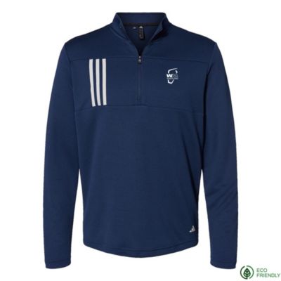 Adidas 3-Stripes Double Knit Quarter-Zip Pullover - WMPO