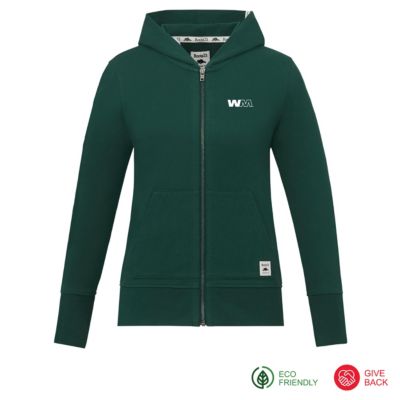Ladies Roots73 Canmore Eco French Terry Full Zip Hoodie