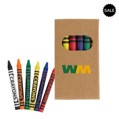 6 Piece Crayon Set (LowMin) - While Supplies Last