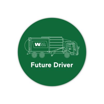Future Driver Circle Vinyl Sticker - 2 in. (LowMin)