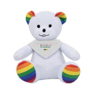 Rainbow Bear with Bandana - 6 in. - Spreading Love Pride (1PC)