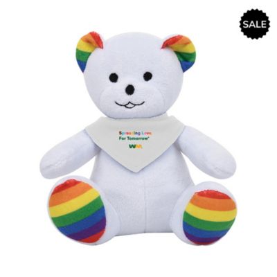 Rainbow Bear with Bandana - 6 in. - Spreading Love Pride (1PC)