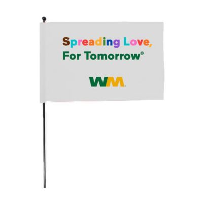 Hand Flag - 11.8 in. x 7.8 in. - Spreading Love Pride (LowMin)
