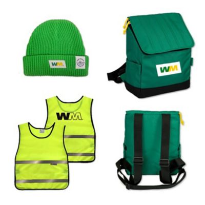 WM Kid's Costume Set - Reversible Dumpster Bag and Beanie (1PC)