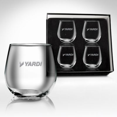 Stemless Red Wine Glasses - Set of 4 - Yardi