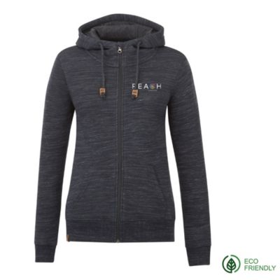 Ladies TenTree Space Dye Zip Hoodie - REACH