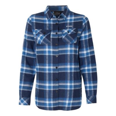 Burnside Yarn-Dyed Ladies Long Sleeve Flannel Shirt - Yardi