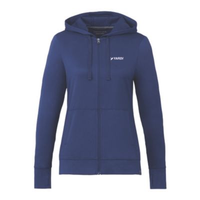 Ladies Lavar Eco Knit Full Zip Lightweight Performance Hoodie - Yardi