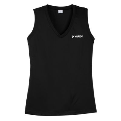 Ladies Sport-Tek Sleeveless V-Neck T-Shirt - Yardi